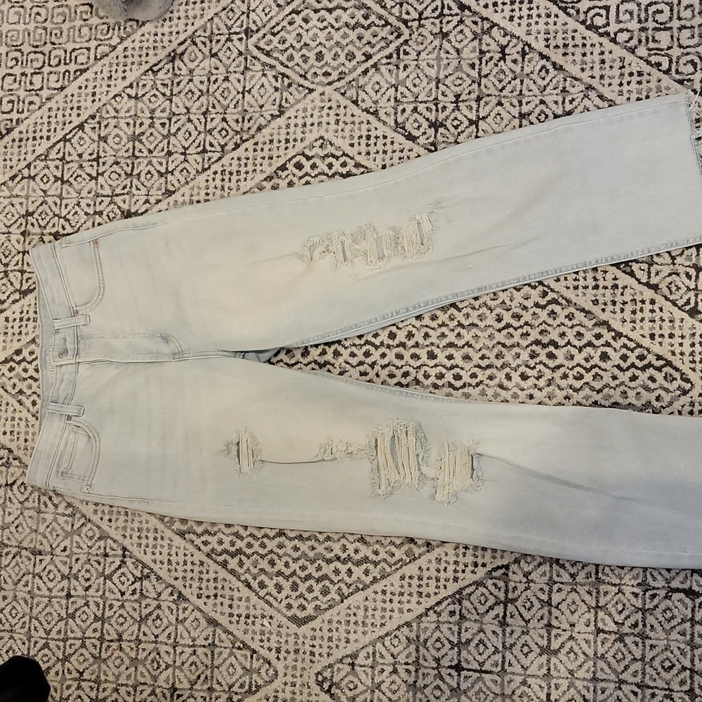 Distressed denim